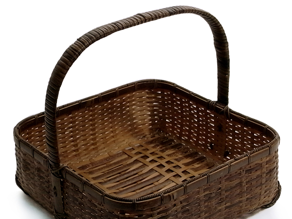 ござ目手付き盛籠 角